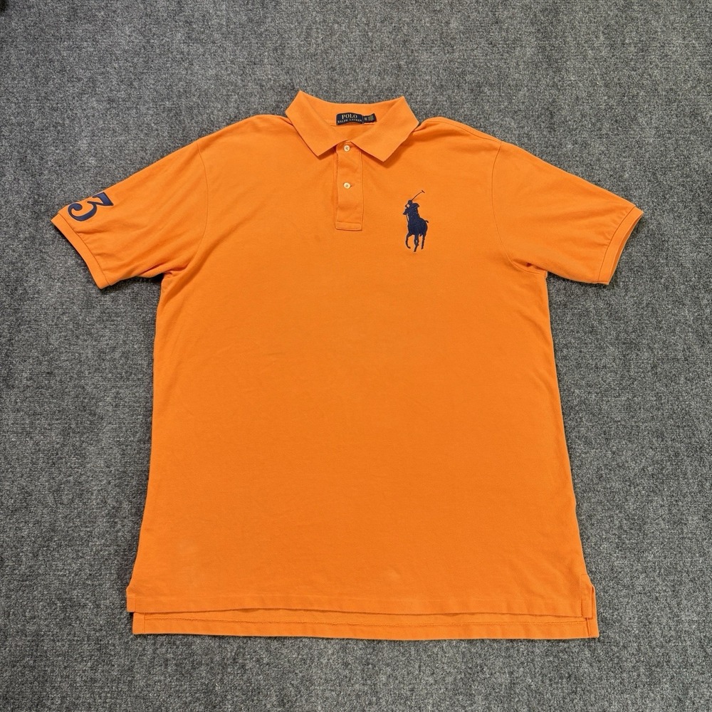 Polo Ralph Lauren Polo Shirt Mens XLT Orange Big Pony Classic Fit